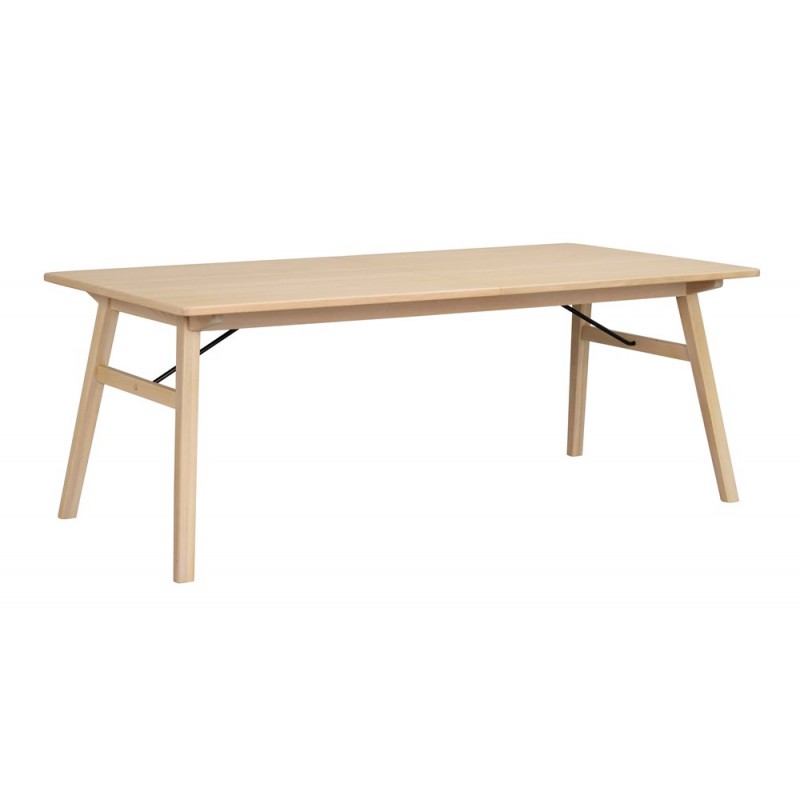 RO Grah Extending Dining Table White Pigmented